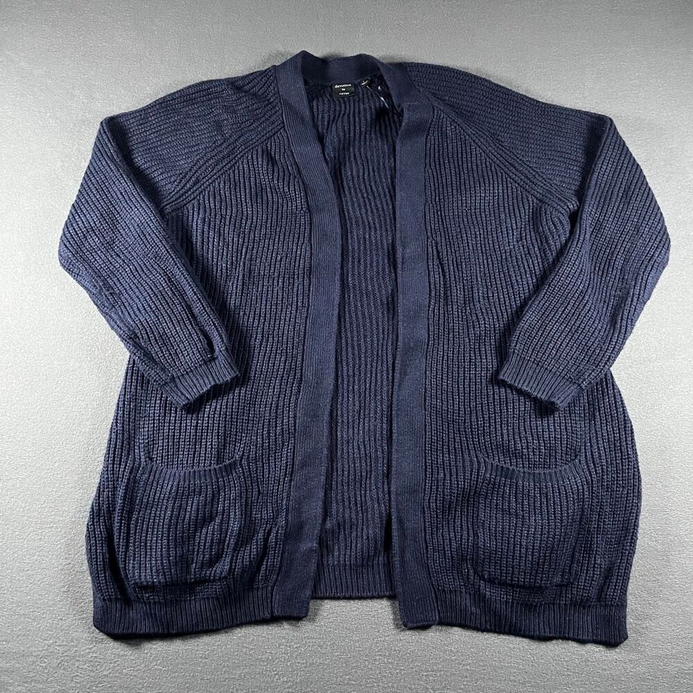 Unbranded Women's Navy and Blue Cardigan